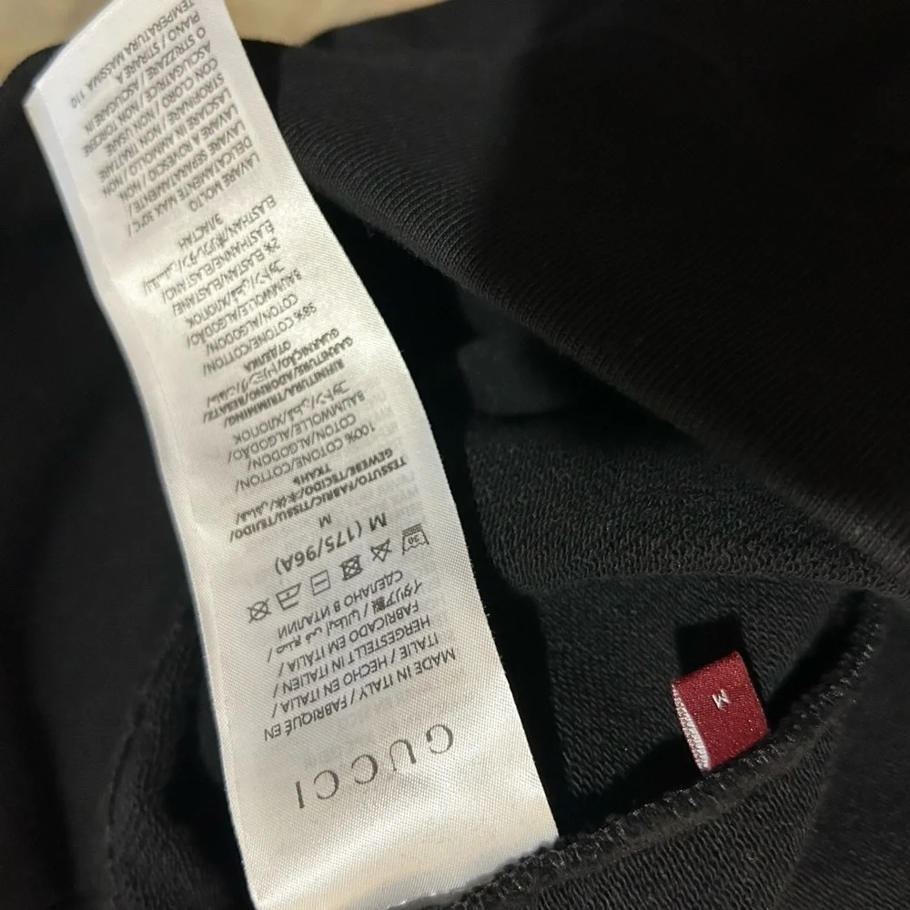 Men's Gucci interlocking G jersey, cotton hoodie size medium fits large NWT